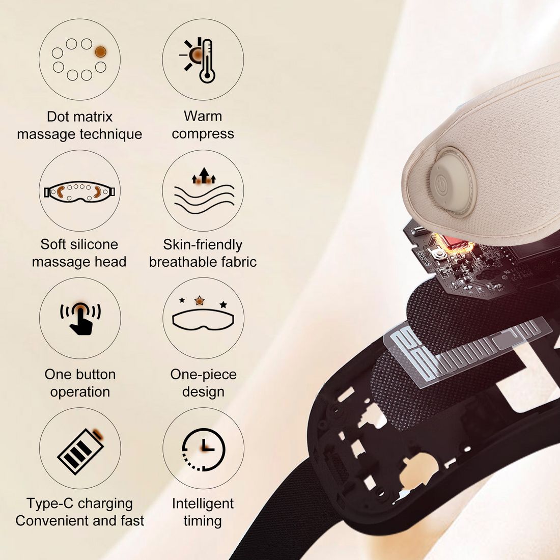 AO006 Foldable Eye Massager