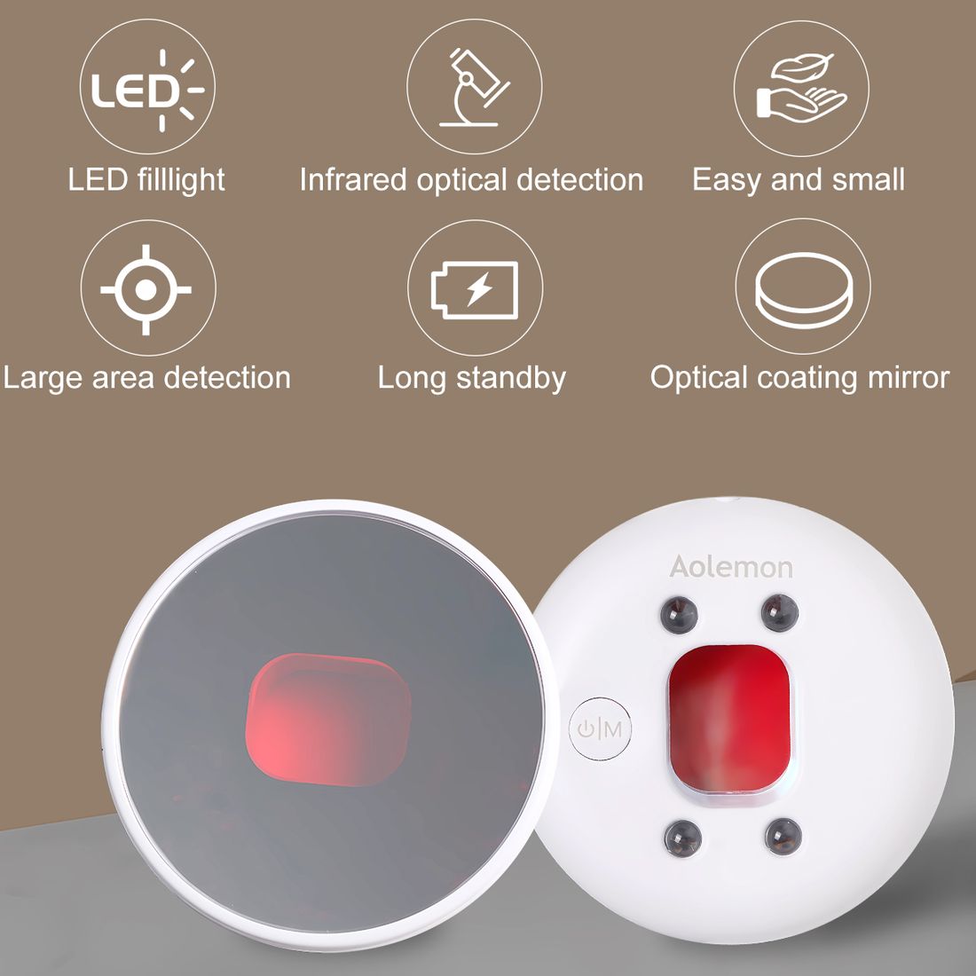 AO705 Anti-Peeping Makeup Mirror